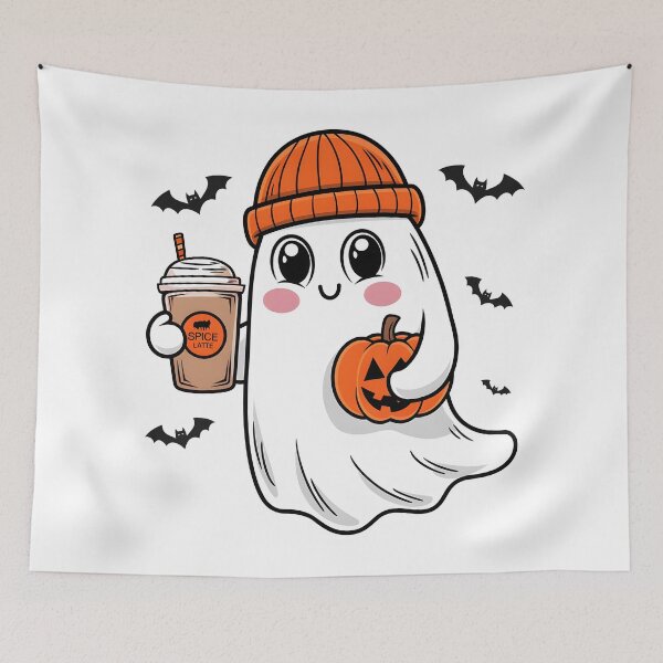 Item preview, The friendly ghost halloween theme designed and sold by ArtbySameer.