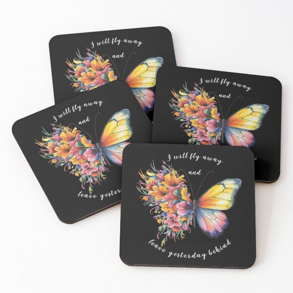 Item preview, I Will Fly Away and Leave Behind Yesterday- Butterfly design designed and sold by Trendz by Ami.