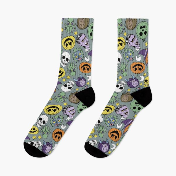 Item preview, Monster Heads Retro Cartoon Style  Grey Background  designed and sold by Carlo-Atzei.