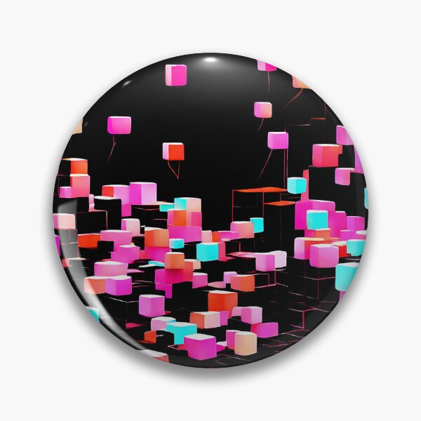 Item preview, A glowing pattern of interconnected cubes designed and sold by Tchoice.