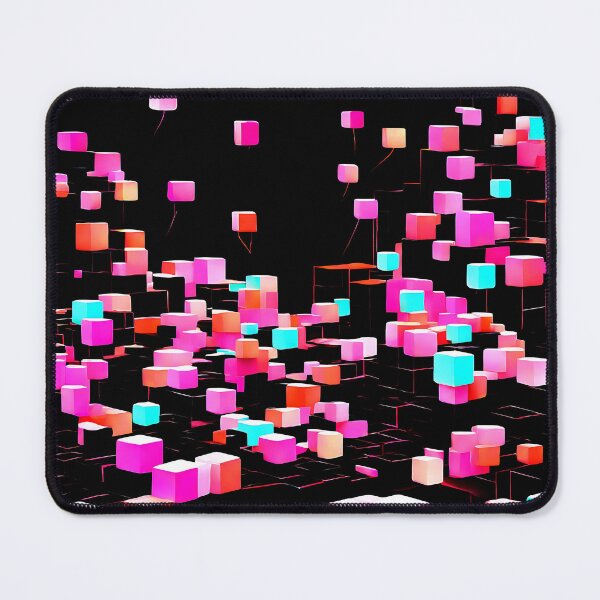 Item preview, A glowing pattern of interconnected cubes designed and sold by Tchoice.