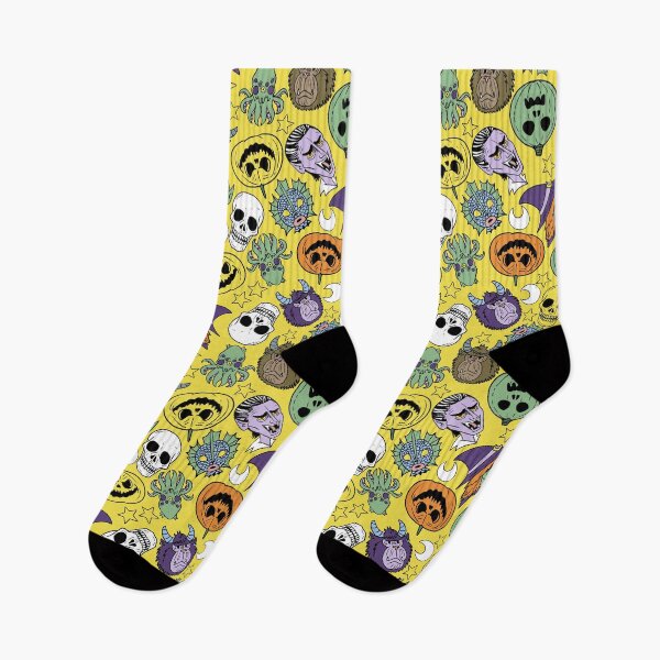 Item preview, Monster Heads Retro Cartoon Style Yellow Background  designed and sold by Carlo-Atzei.