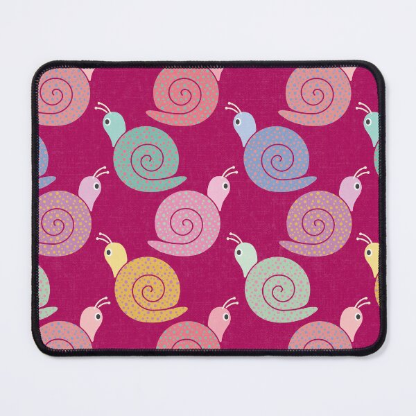 Item preview, Colorful Snails on Jazzberry Jam (DP311-2) designed and sold by DuckyRubin.