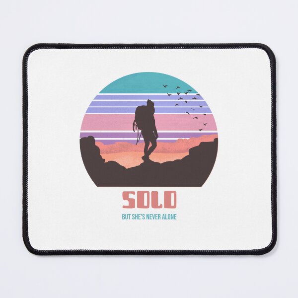 Item preview, Solo But She's Never Alone Female Travel T-Shirt designed and sold by SS-Tee-Hub.