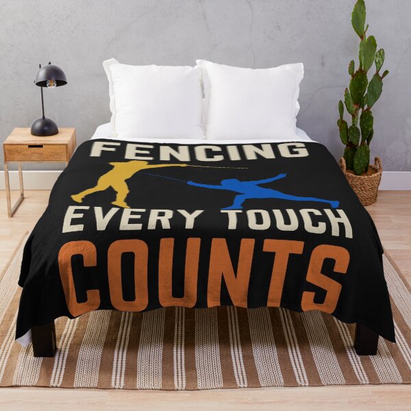 Item preview, Fencing. Every Touch Counts, Fencer, Fencing Lovers, Funny designed and sold by Anniko Art Studio.