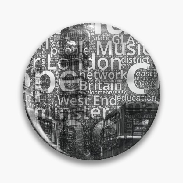Item preview, London Wordcloud designed and sold by Nonipix.