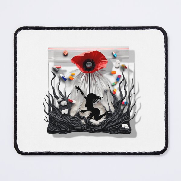 Item preview, Somniferum Dreams War with Drugs Red Poppy Addict Nightmares Woman Poppies designed and sold by SomniferumWars.