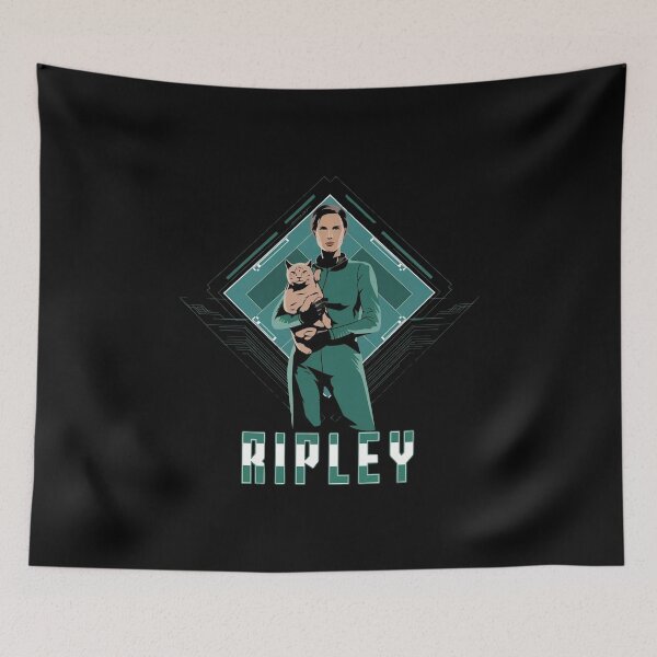 Item preview, Alien 45th Anniversary: Ellen Ripley & Jonesy Stylized Art Tribute Design designed and sold by Rio77 Styles.