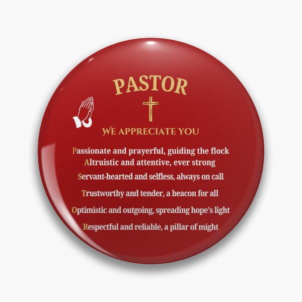 Item preview, Pastor POEM Appreciation Gift - Verse Red - Ordination Anniversary Birthday Christmas Retirement designed and sold by Heritage Hive Studio.