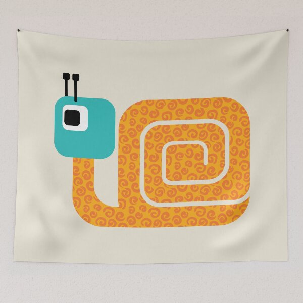 Item preview, Colorful Snail on Cream (DP312-1-1) designed and sold by DuckyRubin.