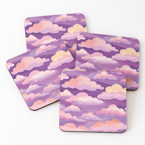 Item preview, Dreamy Pastel Clouds in Sunset Sky Pattern designed and sold by KociDesigns.