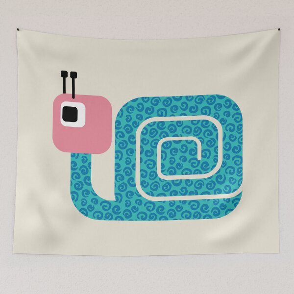 Item preview, Colorful Snail on Cream (DP312-1-2) designed and sold by DuckyRubin.