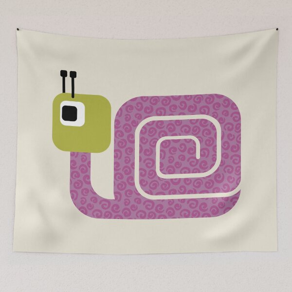 Item preview, Colorful Snail on Cream (DP312-1-3) designed and sold by DuckyRubin.