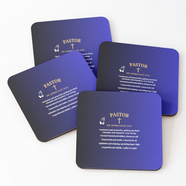 Item preview, Pastor POEM Appreciation Gift - Verse Blue - Ordination Anniversary Birthday Christmas Retirement designed and sold by Heritage Hive Studio.