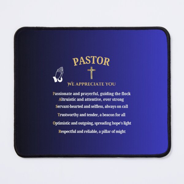 Item preview, Pastor POEM Appreciation Gift - Verse Blue - Ordination Anniversary Birthday Christmas Retirement designed and sold by Heritage Hive Studio.