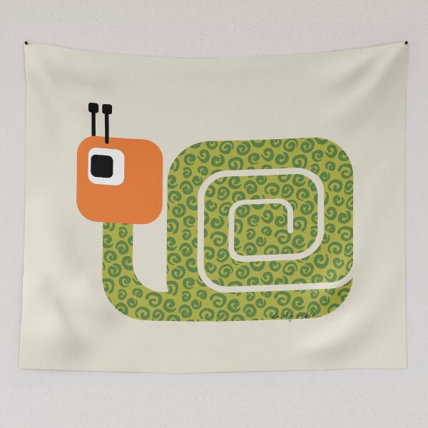 Item preview, Colorful Snail on Cream (DP312-1-4) designed and sold by DuckyRubin.