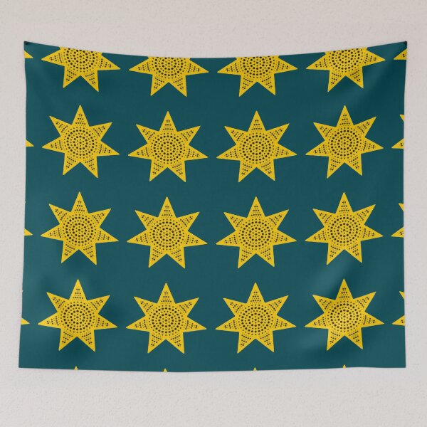 Item preview, Golden Federation Sun. New Flag for Australia.  designed and sold by Kangaroo Sun.