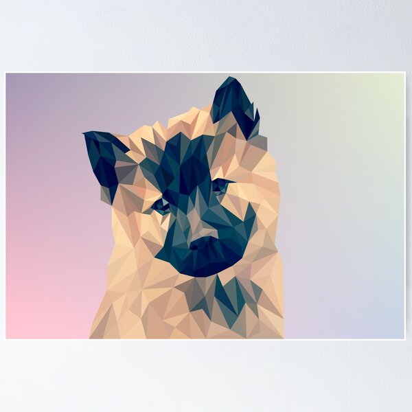 Item preview, Low Poly Art - DDJYSZ 20 designed and sold by MyStickersCove.