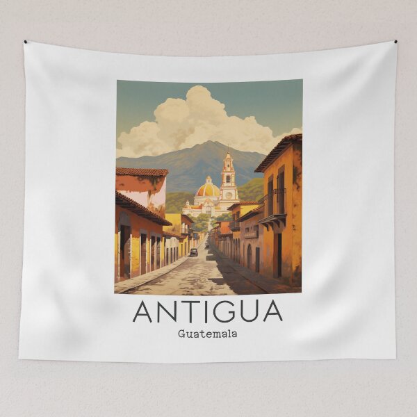 Item preview, A Vintage Travel Illustration of Antigua - Guatemala  designed and sold by GoodOldVintage.