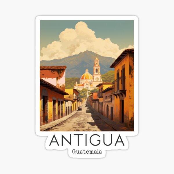 Item preview, A Vintage Travel Illustration of Antigua - Guatemala  designed and sold by GoodOldVintage.