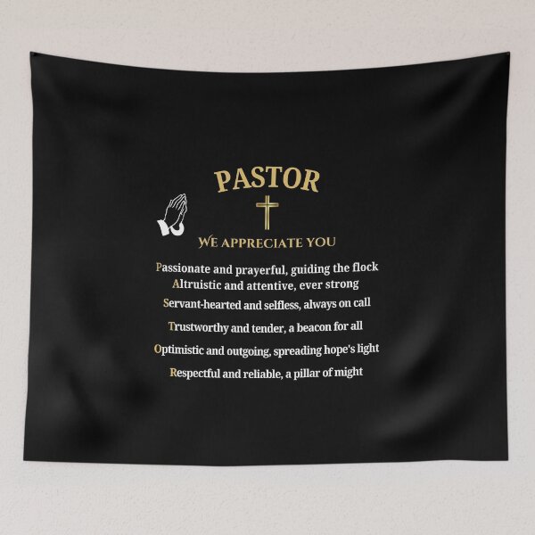 Item preview, Pastor POEM Appreciation Gift - Verse Black - Ordination Anniversary Birthday Christmas Retirement designed and sold by Heritage Hive Studio.
