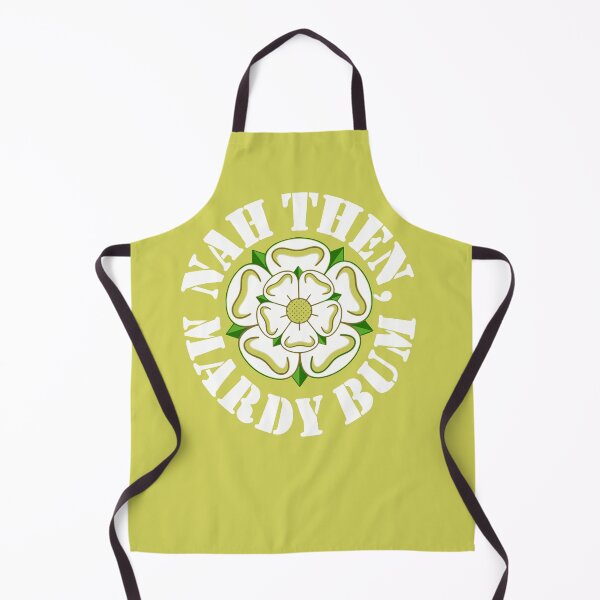Item preview, Nah Then Mardy Bum Yorkshire Slang Dialect Rose White Text designed and sold by taiche.