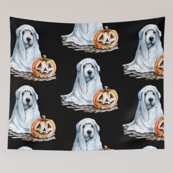 Item preview, Ghost Dog For Halloween designed and sold by ShadowOfNature.