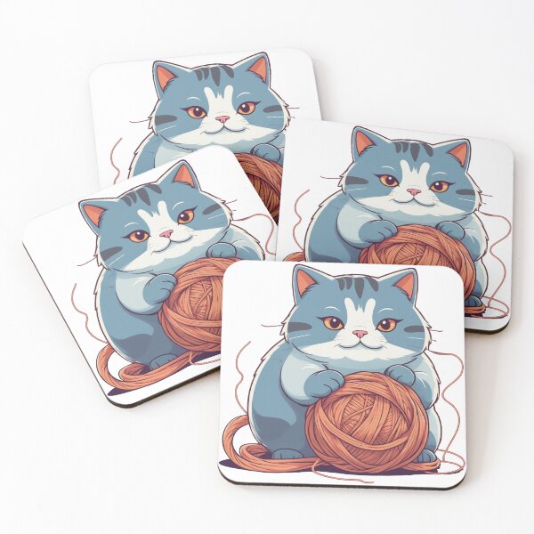 Item preview, Copy of Cute Chubby Cat - Adorable and Cheerful Pet Illustration designed and sold by Icenutikul1122.