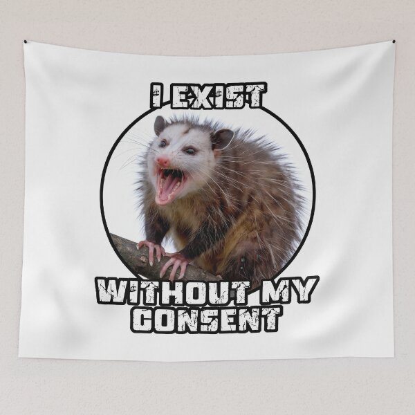 Item preview, I Exist Without My Consent designed and sold by Angry Swan Designs.