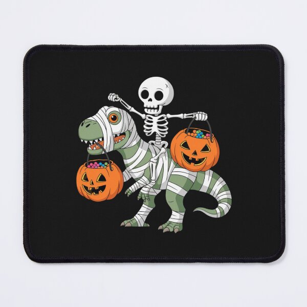Item preview,  Happy Halloween Skeleton on T Rex  Mummy Dinosaur Halloween Candy Grab designed and sold by SOUFIANE1991.