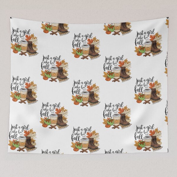 Item preview, Just a Girl Who Loves Fall – Cozy Autumn Vibes Design designed and sold by GemBob Creations.