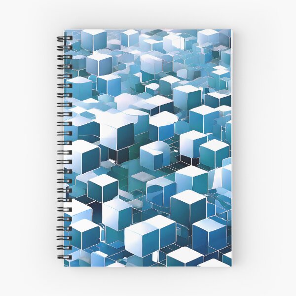 Item preview, A sleek, modern pattern with transparent cubes designed and sold by Tchoice.
