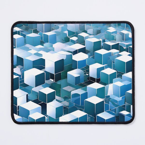 Item preview, A sleek, modern pattern with transparent cubes designed and sold by Tchoice.
