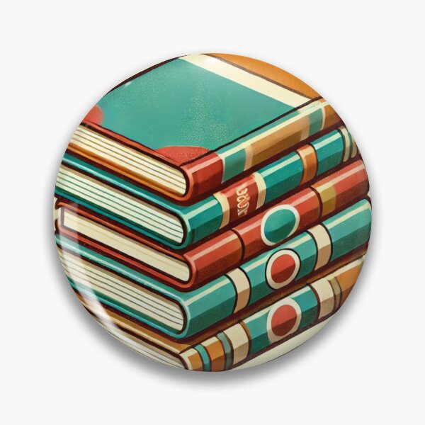 Item preview, Retro bookish blue sticker designed and sold by ValerieStOnge.