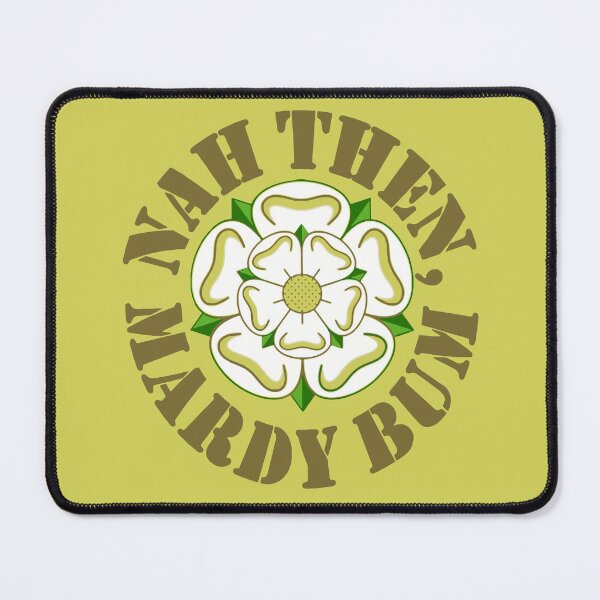 Item preview, Nah Then Mardy Bum Yorkshire Slang Dialect Rose Brown Text designed and sold by taiche.