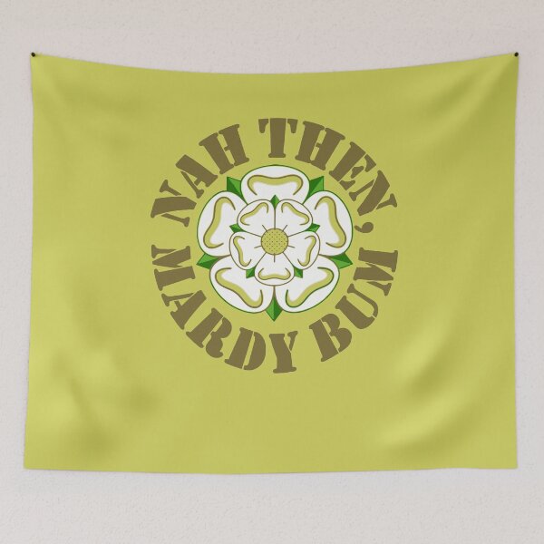 Item preview, Nah Then Mardy Bum Yorkshire Slang Dialect Rose Brown Text designed and sold by taiche.
