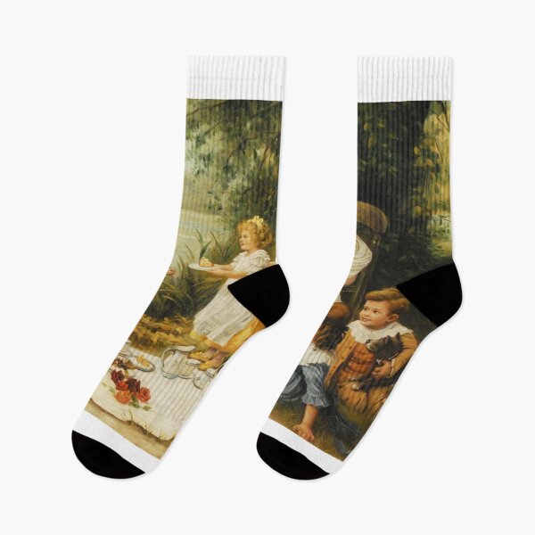 Item preview, The Picnic lovely vintage artwork designed and sold by Vintage Designs +.