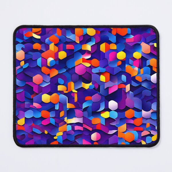 Item preview, A pattern with cubes connected by sharp lines and filled designed and sold by Tchoice.