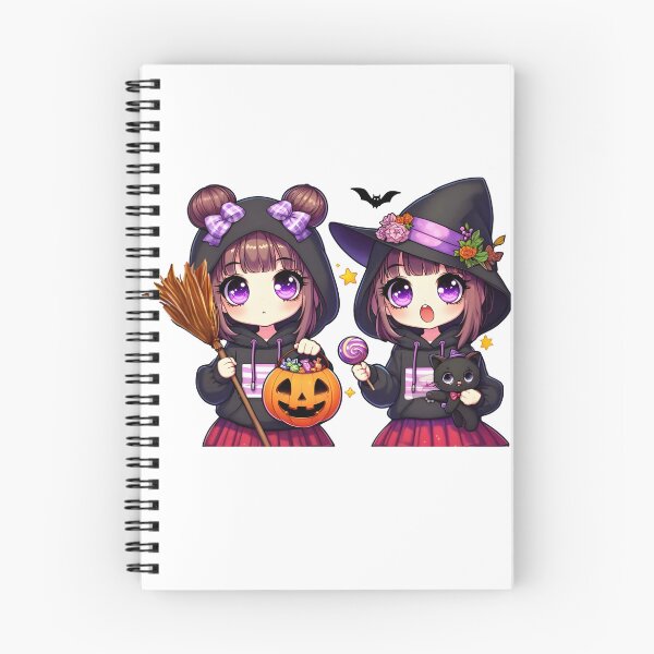 Item preview, Bangsbun's Double Trouble - Halloween Witch Twins designed and sold by bangsbun.
