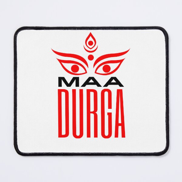 Aperçu de l'œuvre Maa Durga - Durga Puja - Rouge et Noir créée et vendue par Digital Lama Creations.