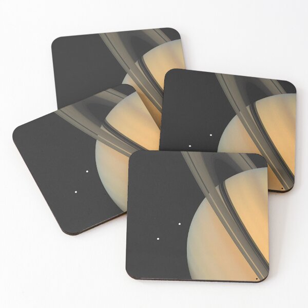 Item preview, Saturn and Moons Tethys and Dione - Vintage NASA Voyager 1 Image designed and sold by Steven's Space.