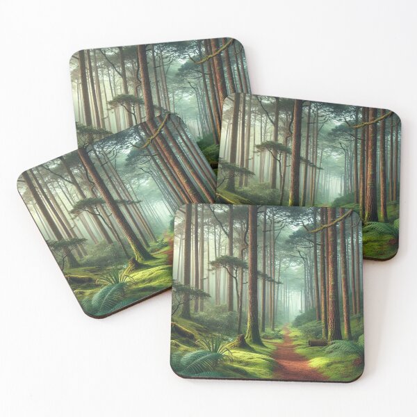 Item preview, Mossy pine tree forest designed and sold by ValerieStOnge.