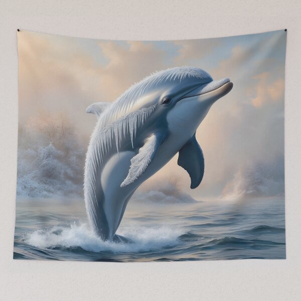 Item preview, Frosty Dolphin - Winter Wonderland Collection by LaLi Designs designed and sold by LaLi-Designs.