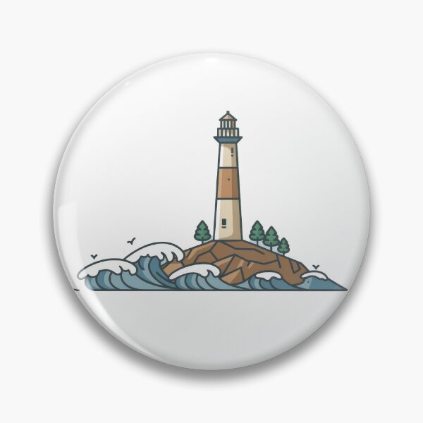Item preview, "Seaside Serenity – A Lighthouse Among the Trees" designed and sold by Pearlsiwa.