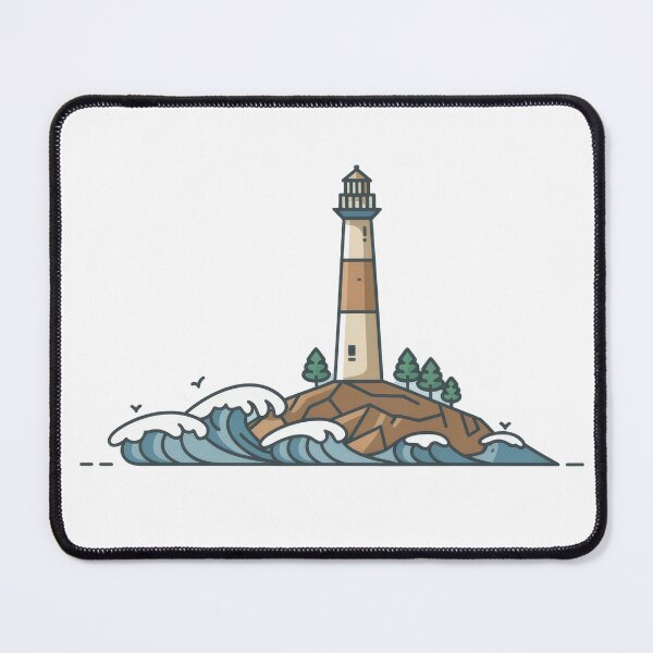 Item preview, "Seaside Serenity – A Lighthouse Among the Trees" designed and sold by Pearlsiwa.
