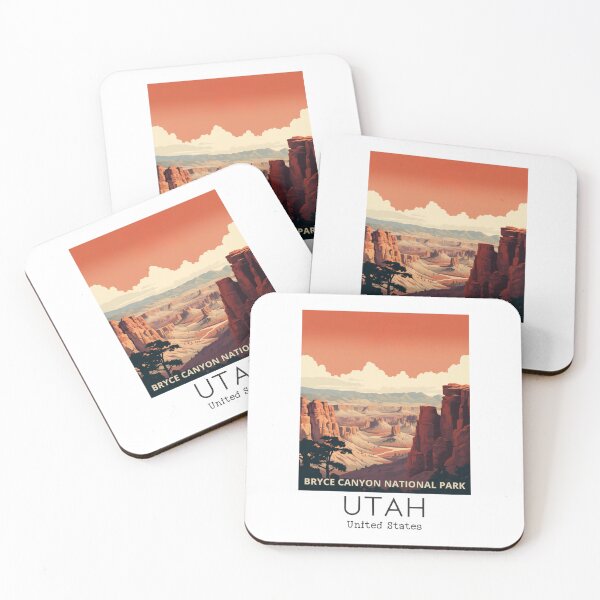 Item preview, A Vintage Travel Illustration of Bryce Canyon National Park - Utah - US  designed and sold by GoodOldVintage.