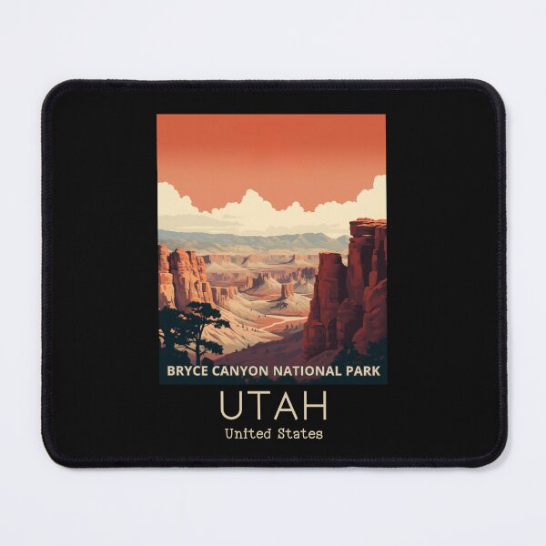 Item preview, A Vintage Travel Illustration of Bryce Canyon National Park - Utah - US designed and sold by GoodOldVintage.