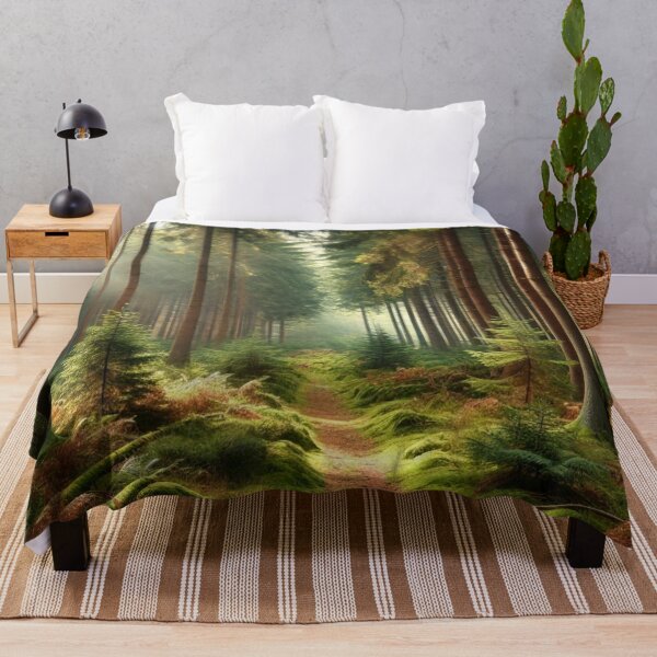 Item preview, Zen pine tree forest designed and sold by ValerieStOnge.