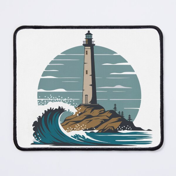 Item preview, "Strength in the Storm – A Lighthouse Amidst Crashing Waves" designed and sold by Pearlsiwa.