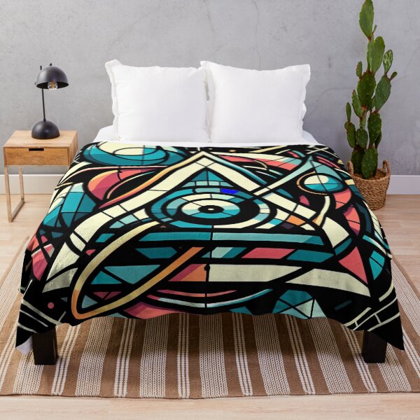 Item preview, Abstract Sacred Geometry Triangle Futuristic Art designed and sold by ZetaDream.